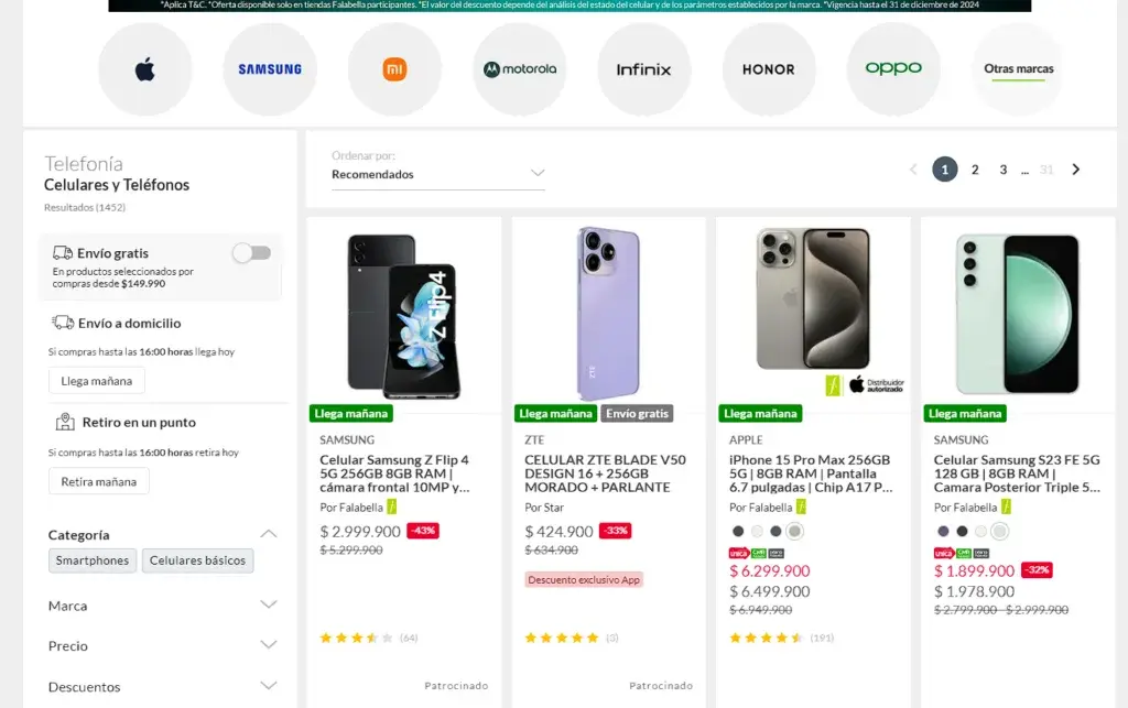ejemplo resultado transaccional seo